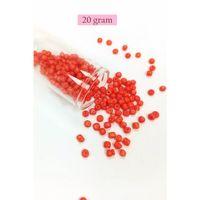 Dökme Cam Kum Boncuk Büyük Boy (6/0) 4 mm - 20 Gram - Turuncu - BNC101