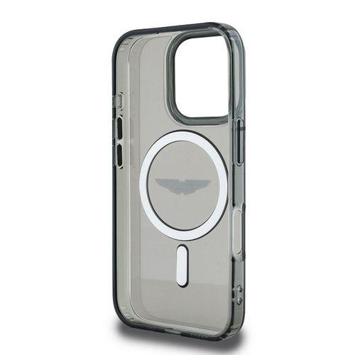 Apple iPhone 16 Pro Max Kılıf Aston Martin Orjinal Lisanslı M-safe Şarj Özellikli IML Baskı Logolu Buzlu Kapak