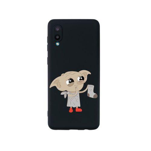 Samsung A02 Dobby Premium Silikonlu Siyah Telefon Kılıfı