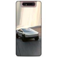 Lopard Samsung Galaxy A80 Uyumlu Kılıf PickUpX (17) Tasarım Kılıf Gümüş Gri