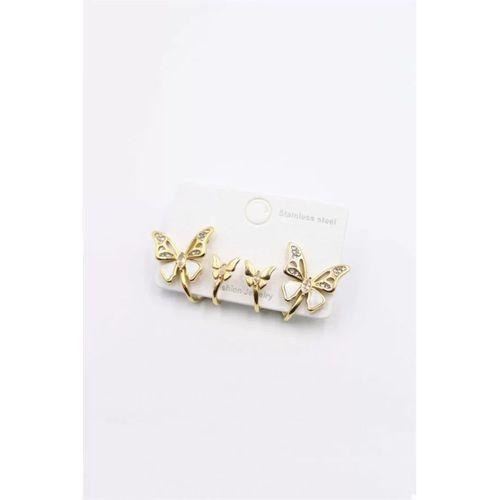 Kelebek Küpe - Altın