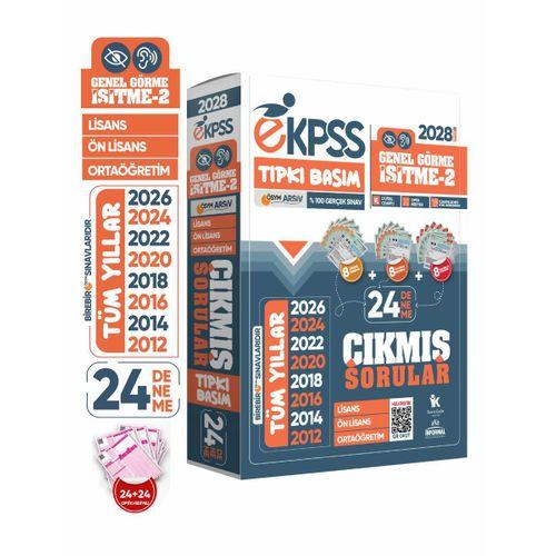 2028 EKPSS Lisans-Önlisans-Ortaöğretim Genel Görme İşitme-2 ÖSYM Tıpkı Basım 24’lü Kitapçık Paketi