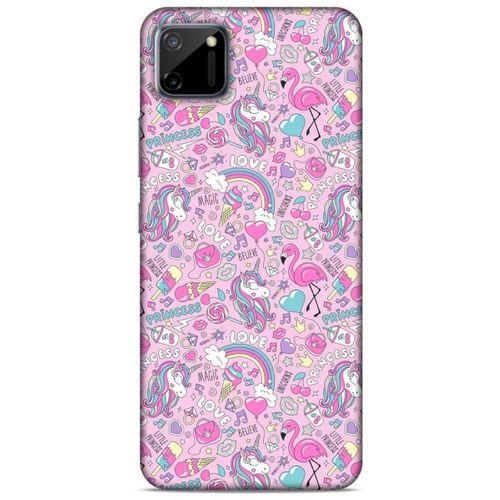 Animax Unicorn Prenses Oppo Realme C11 Kılıf Desenli Silikon