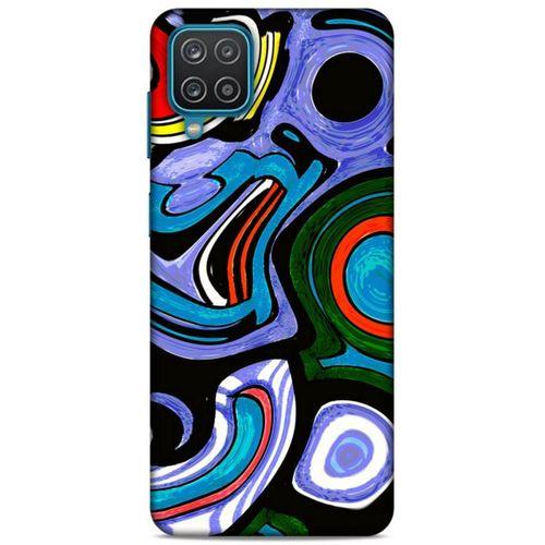 Lopard Samsung Galaxy A12 Uyumlu Kılıf Soyut Sanat (25) Baskılı Antişok Kapak