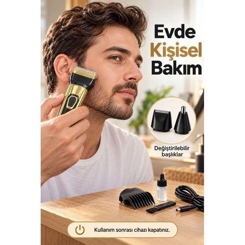 Erkek Bakım Seti Kablosuz Kullanımlı Üç Başlıklı