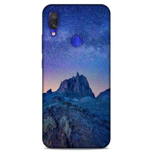Lopard Xiaomi Redmi Note 7 Pro Uyumlu Kılıf Gece'S (40) Fit Silikon Kılıf Mavi Gece
