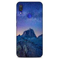 Lopard Xiaomi Redmi Note 7 Pro Uyumlu Kılıf Gece'S (40) Fit Silikon Kılıf Mavi Gece