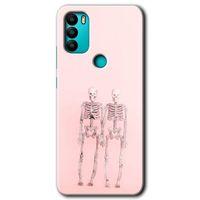 General Mobile GM 21 Plus Kılıf HD Desen Baskılı Arka Kapak + Temperli Cam - Yaşayan Çift