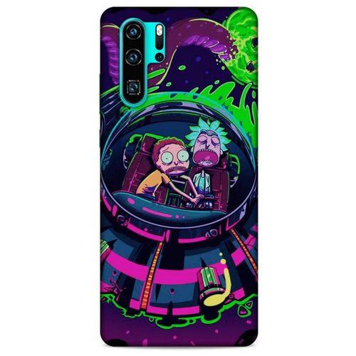 Huawei P30 Pro Uyumlu Kılıf Rick And Morty (30) Silicone Case Doofus Rick