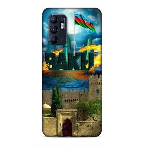 Oppo Reno 6 4G Uyumlu Kılıf Azarbaijan (50) Shockproof Kılıf Bakü Simgeler