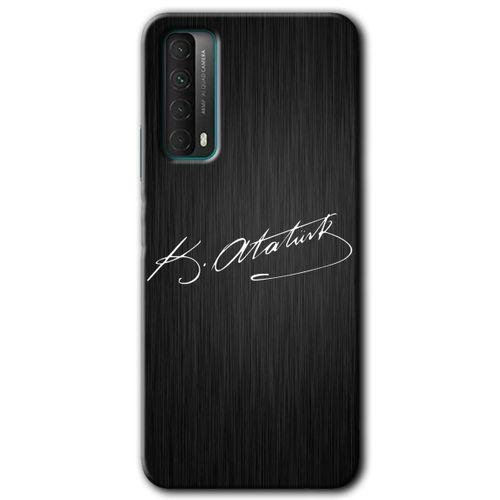 Huawei P Smart 2021 Kılıf HD Desen Baskılı Arka Kapak - İmza Atatürk