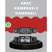 4 Kameralı Araç Kayıt Cihazı Full Hd Park İzleme Gece Görüş