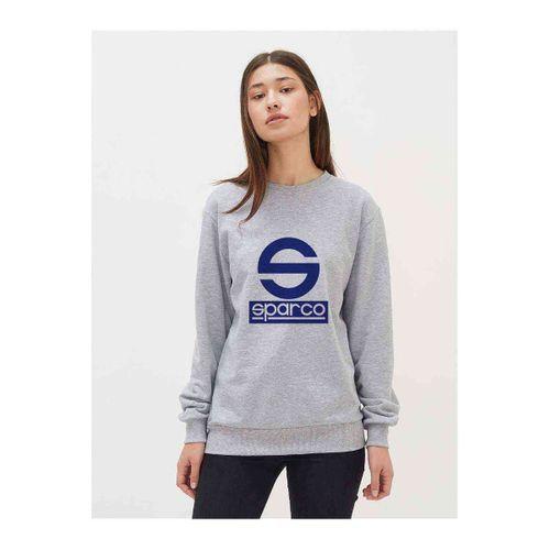 Sparco Logo Baskılı Gri Kadın Sweatshirt