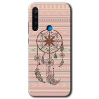 MRCİLETİSİM Xiaomi Redmi Note 8 Kılıf HD Desen Baskılı Arka Kapak + Temperli Cam - Mandala Retro