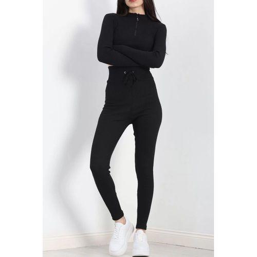 pilelistore Fermuarlı Kaşkorse Takım Siyah