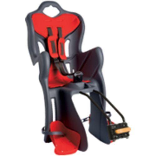 Çocuk Taşıyıcı Bisiklet Koltuğu Kadro Bağlantılı Bellelli B-One Gri-Kırmızı