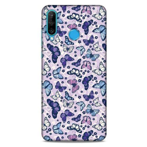 Huawei P30 Lite Kılıf Kelebek Etkisi (28) Arka Kapak Karışık Renkli