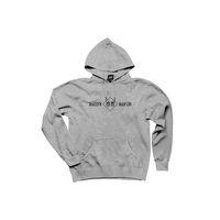 Marilyn Manson Logo and Text Gri Kapşonlu Sweatshirt Hoodie