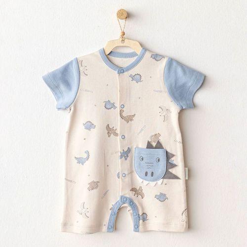 Andywawa Andywawa AC25917 Romper Dino Bebek Tulum Beige