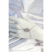 316L Çelik Zincirli Gümüş Renk Dönen Yonca Şahmeran