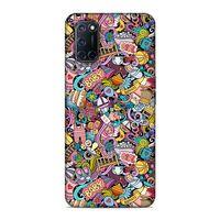 Oppo A92 Kılıf Kiz Bebek Giyim Doodle Arka Kapak Silikon Koruma Full Koruyucu