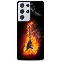 Lopard Samsung Galaxy S21 Ultra Uyumlu Kılıf FireX (12) Koruyucu Silikon Elektro Gitar
