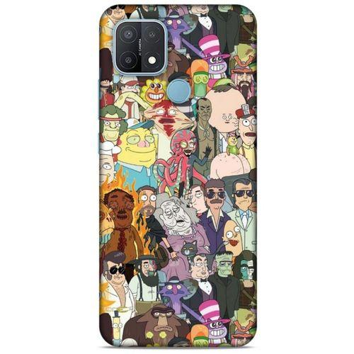 Oppo A15 Uyumlu Kılıf Rick And Morty (33) Hybrid Kılıf Killer Rick