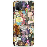 Oppo A15 Uyumlu Kılıf Rick And Morty (33) Hybrid Kılıf Killer Rick