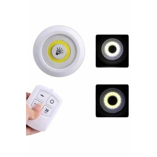 Dolap Işığı Mutfak Rafı Işığı Uzaktan Kumandalı 3 Lü Spot Led Lamba