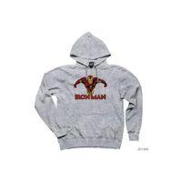 Avengers Infinity War Iron Man Fly Gri Kapşonlu Sweatshirt Hoodie