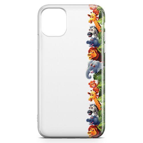 Apple iPhone 11 Pro Kılıf Maymun Fil Aslan Arka Kapak Koruma Desenli Full Koruyucu