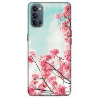 Lopard Oppo Reno 4 Uyumlu Kılıf Bahar (44) Tough Armor Kılıf Kiraz Çiçekleri