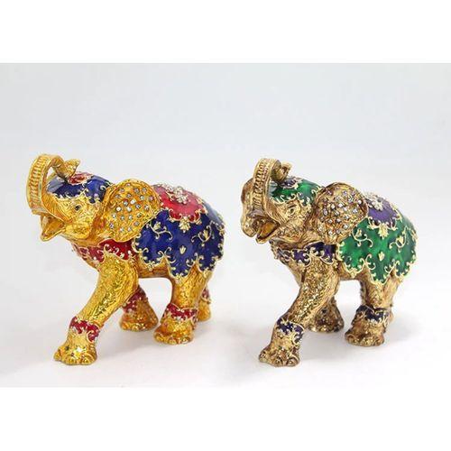 Taşlı Tekli Fil Figürü Model 3