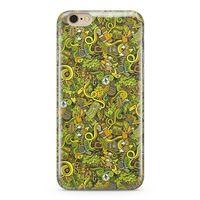 Apple iPhone 6 6s Kılıf Avcılık Doodle Arka Kapak Koruma Desenli Full Koruyucu