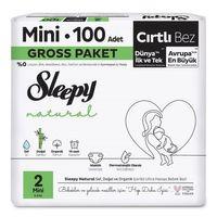 Çocuk Sleepy Natural Bebek Bezi Gross Paket 2 Beden 3-6 Kg 100 Adet