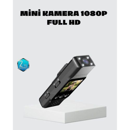 Mini Güvenlik Kamerası 1080p 3mp Fotoğraf 180° Ayarlanabilir Lens Usb Şarjlı