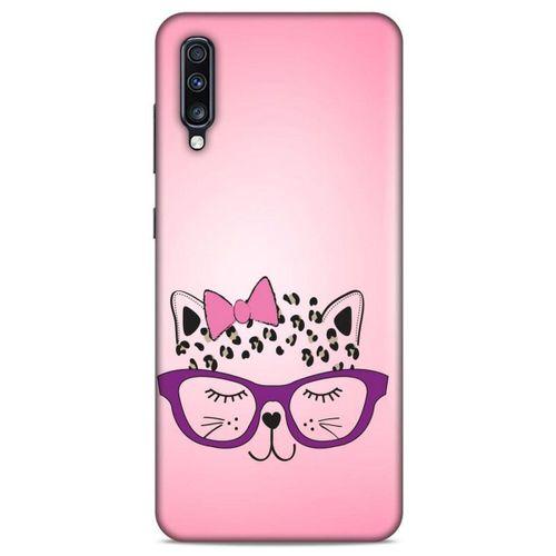 Lopard Samsung Galaxy A70 Uyumlu Kılıf Kediler (12) Koruyucu Silikon Kurdelalı