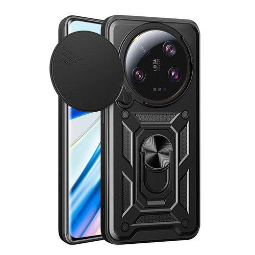 Xiaomi Mi 13 Ultra Kılıf Magnetik Standlı Kamera Korumalı Zore Sürgülü Vega Kapak