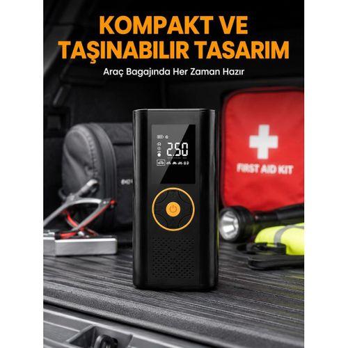 Dijital Göstergeli Taşınabilir Hava Kompresörü Güçlü Şişirme Performansı Yeni Nesil
