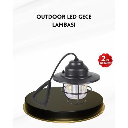 Taşınabilir Retro Çam Konisi Kamp Lambası Gece Işığı Su Geçirmez