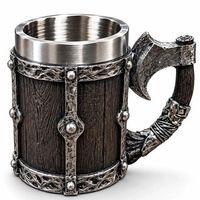 Viking Balta Kulplu 3d Paslanmaz Çelik Kupa Bardak Alk6263