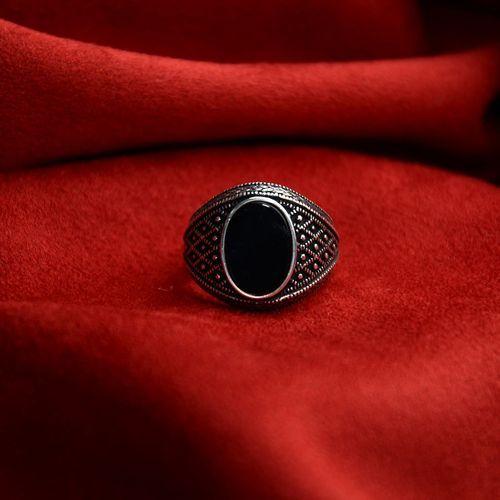Gece Zırhı Gümüş Erkek Yüzük