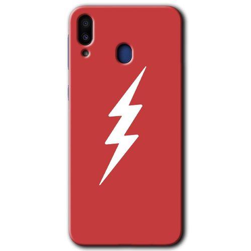 Potkal Hediye Fabrikası Samsung Galaxy M20 Kılıf HD Desen Baskılı Arka Kapak - Flash Logo