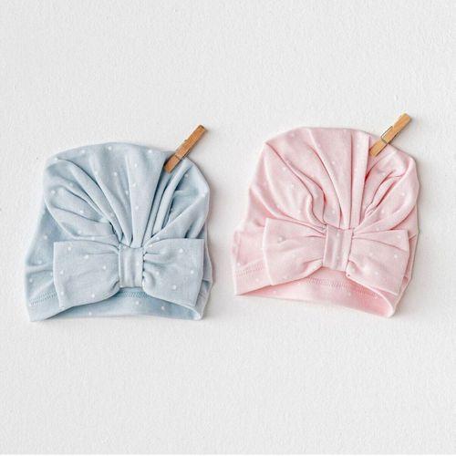 Andywawa Andywawa AC25648 Cuddly Bunny Bear 2'Li Şapka Pink Blue