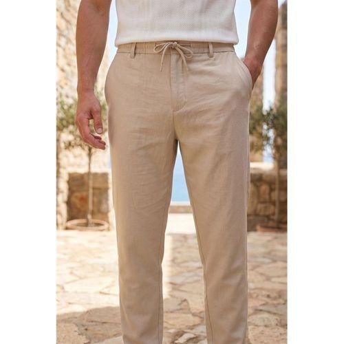 Partain Havuç Kesim Bezayağı Kumaş Boyfriend Kalıp Jogger Erkek Pantolon - Bej