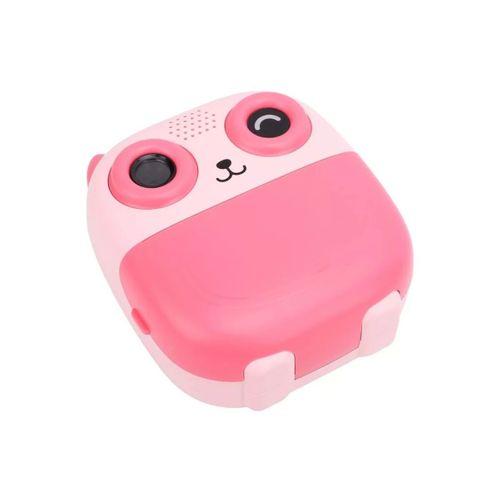 Anında Çıktı Veren Çocuk Kamerası 5 Rulo Kağıt 6 Kalem Setli Eğitici Oyuncak Fotoğraf Makinesi