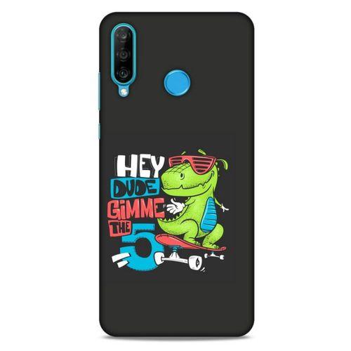 Animax Kaykaylı Dinozor Huawei P30 Lite Kılıf Desenli Silikon