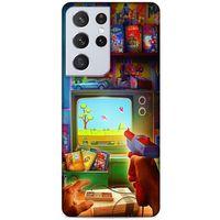 Lopard Samsung Galaxy S21 Ultra Uyumlu Kılıf Retro (25) Antişok Kapak