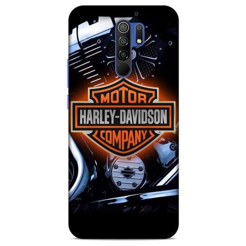 Xiaomi Redmi 9 Uyumlu Kılıf Motorsiklet (13) Silikon Kap Harley Davidson