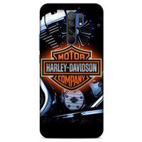 Xiaomi Redmi 9 Uyumlu Kılıf Motorsiklet (13) Silikon Kap Harley Davidson